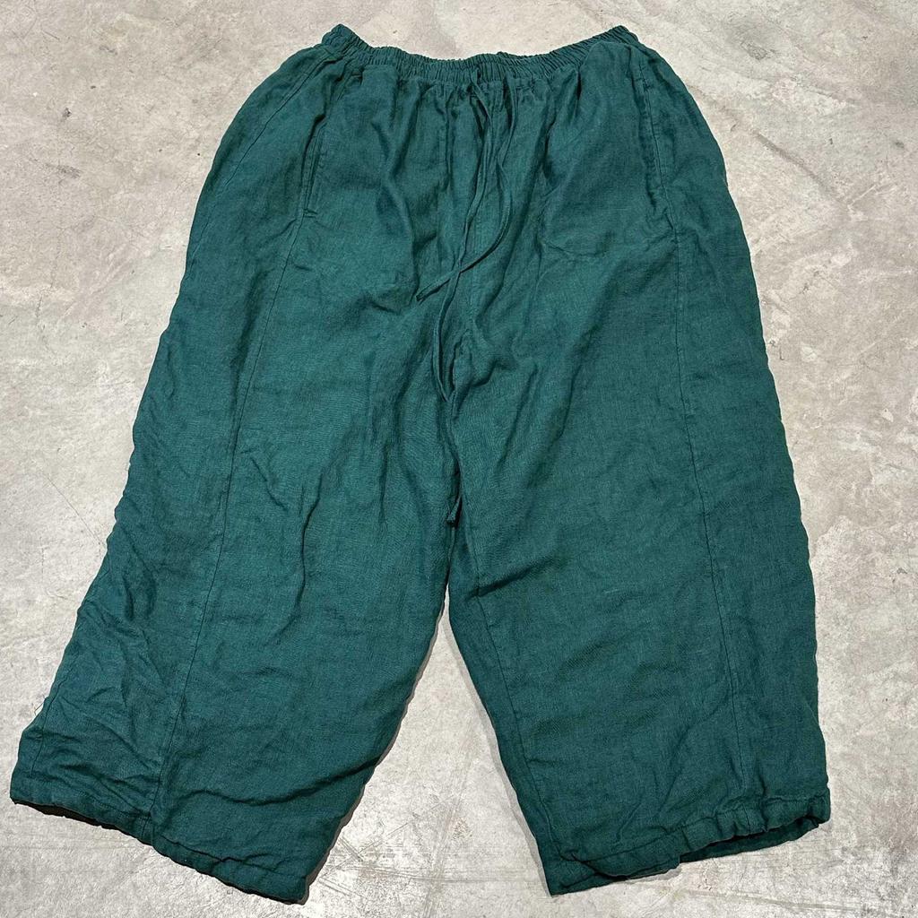 Johnature Women Vintage Winter Pants Solid Color Elastic Waist Bandage Female Warm Long Pants