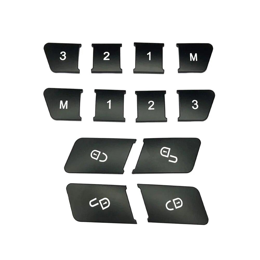 Door Lock Unlock Button Cover Sticker Window Glass Lift Button Sticker For Mercedes Benz A B C E GLA CLA CLS GLK GL ML GLE Class