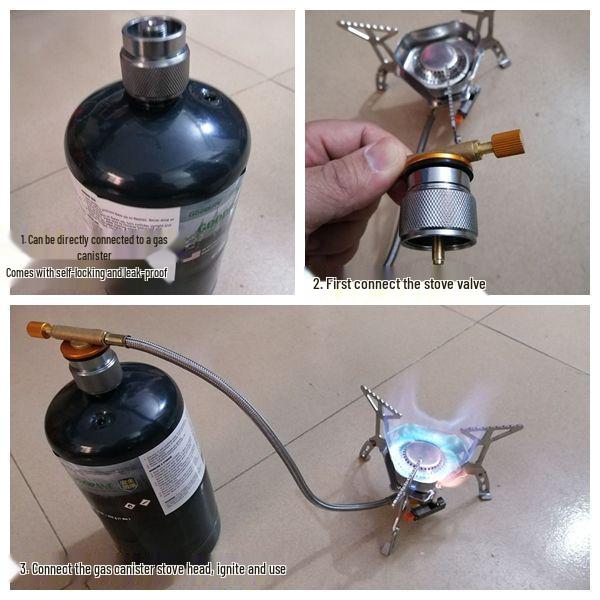Outdoor Windproof Portable Camping Stove - High Mountain Fire Split Gas Burner