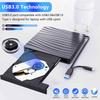 TYPE-C/USB3.0 Dual Interface Mobile Recording Optical Drive DVD-RW External Laptop Optical Drive