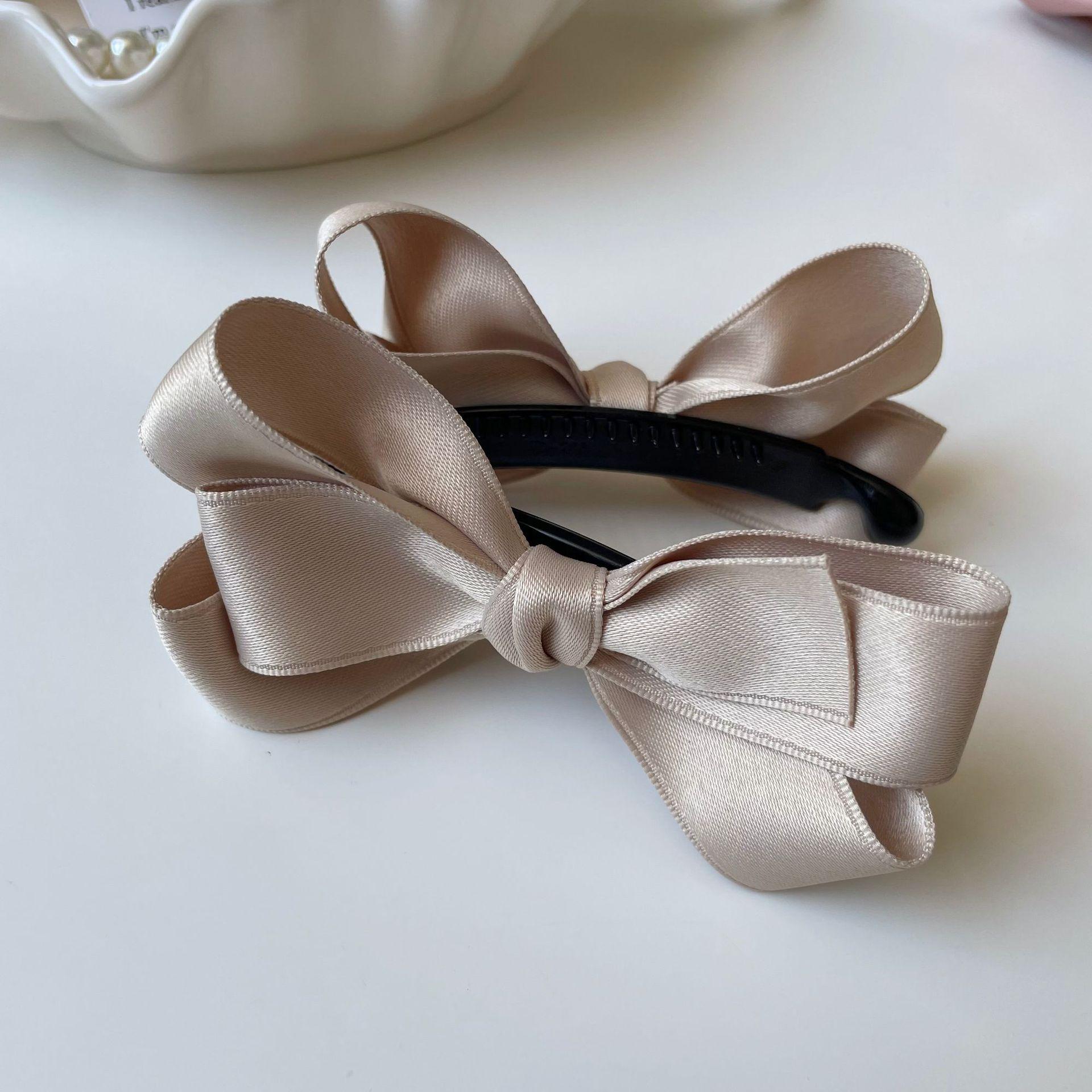 

Элегантная ретро-заколка-бант: Изысканный высококачественный зажим-банан для женщин