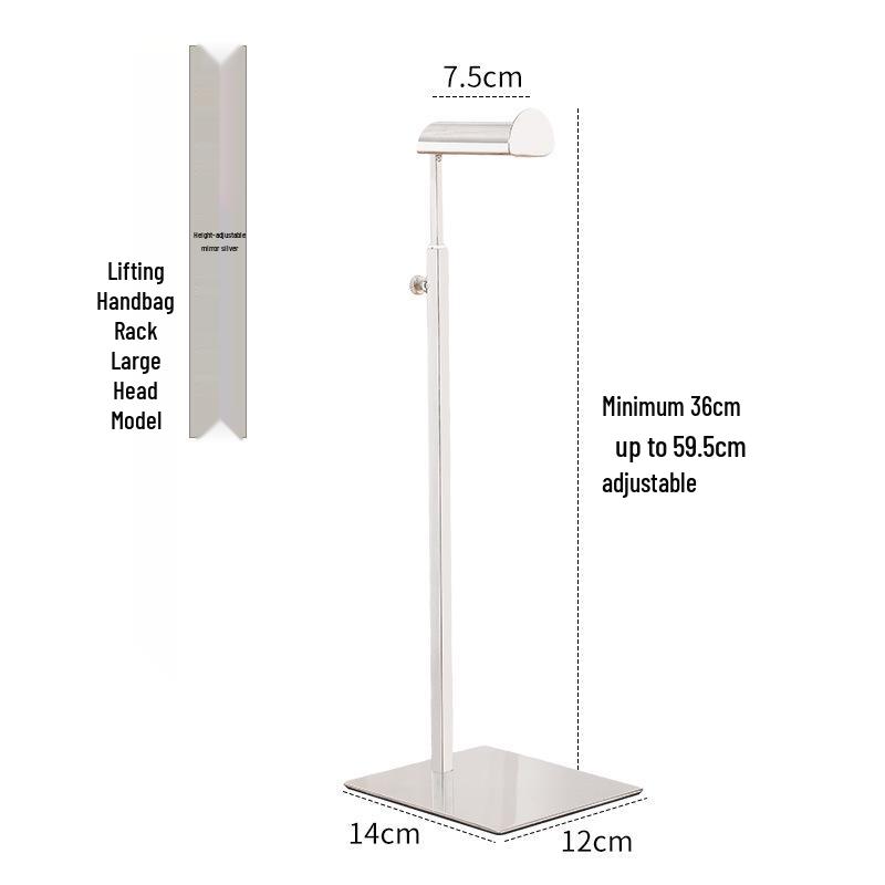 Stainless Steel Adjustable Multi-functional Bag Display Stand for Clothing Stores - 2025 New Style