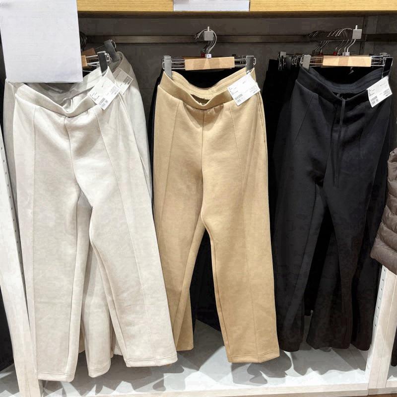 

Women s Quick-Dry Straight-Leg Sport Sweatpants - Slim Fit, Japanese Style, Spring 2025 Large