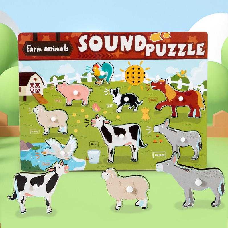 Children's Talking Puzzles, Infant and Toddler Scratch Boards, Early Childhood Educational Building Blocks, Musical Toys