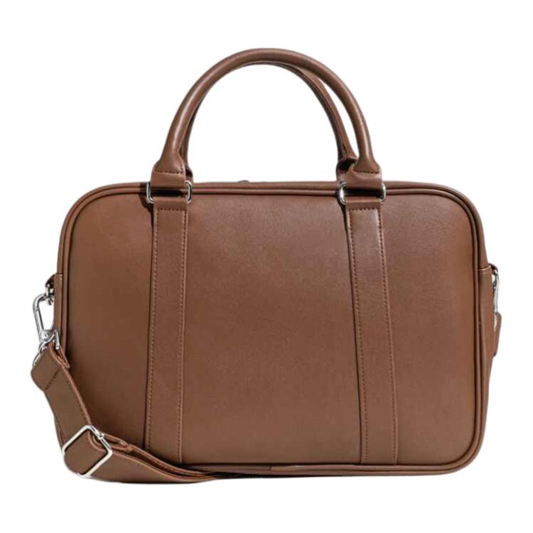 New Adidas Originals PU Briefcase, Shoulder Bag, Crossbody Bag, Handbag Women's Soft Brown KC0371