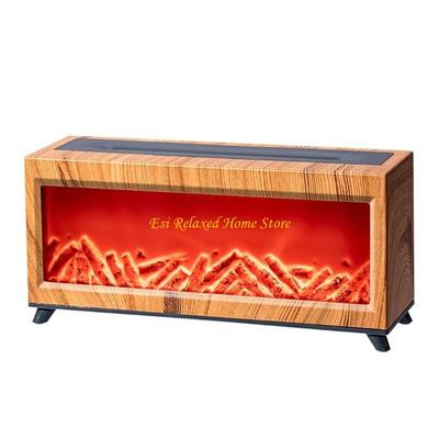 B46E 220ml Mini Fireplaces Diffuser Humidifier Essential Oils with Remote Control