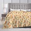 Cute Fox Blankets Quality Soft  Throw Blanket Winter Picnic Home Decor Funny Bedspread