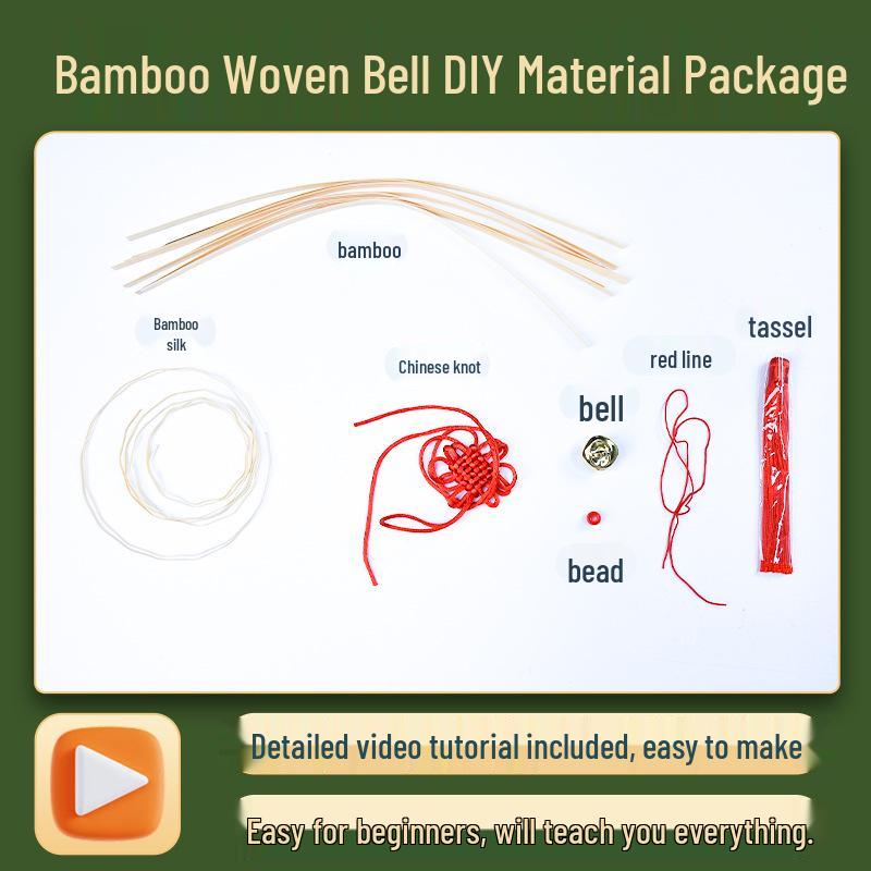 DIY Bamboo Bell Ornament Kit: Parent-Child New Year & Christmas Craft Activity