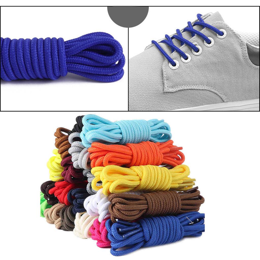 1 Pairs Premium Round Boot Laces, 4mm Diameter Walking Boot Laces for Walking Boots, Heavy Duty Work Boot Laces for Work Boots