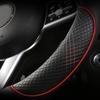 1Pc Universal Car PU Leather Steering Wheel Cover Universal Car Interior Decoration Protection Steering Wheel Cover Accessories