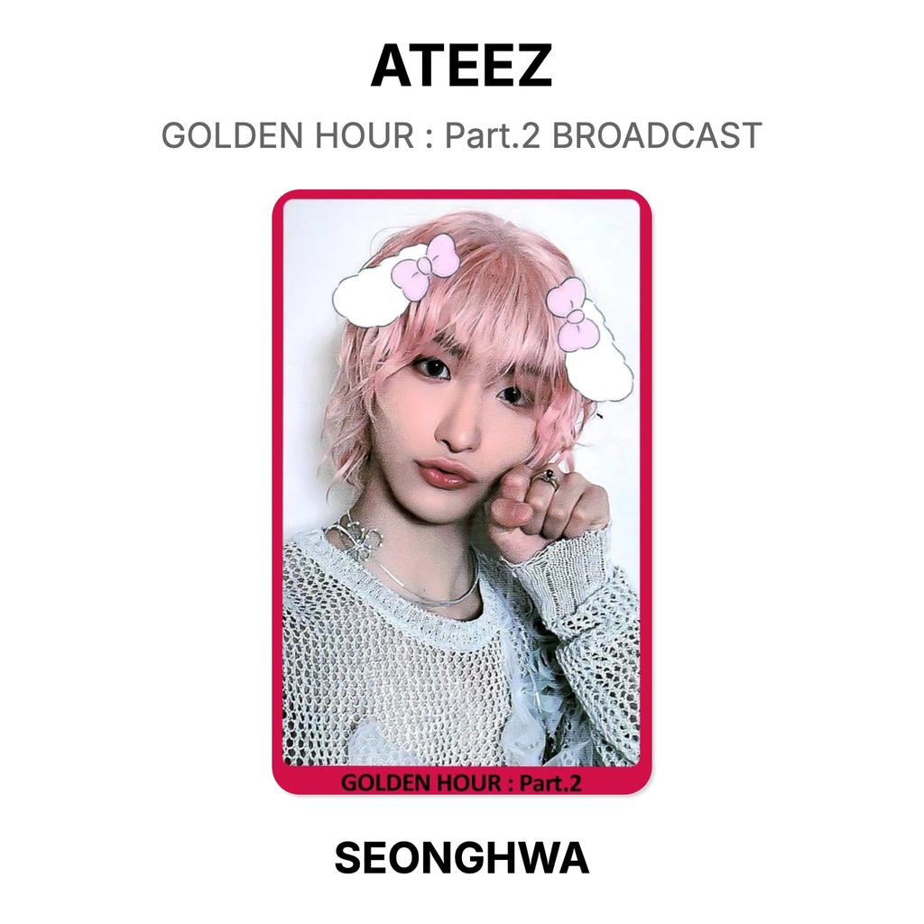 ATEEZ GOLDENE STUNDE : Teil 2 BROADCAST Offizielle Fotokarte