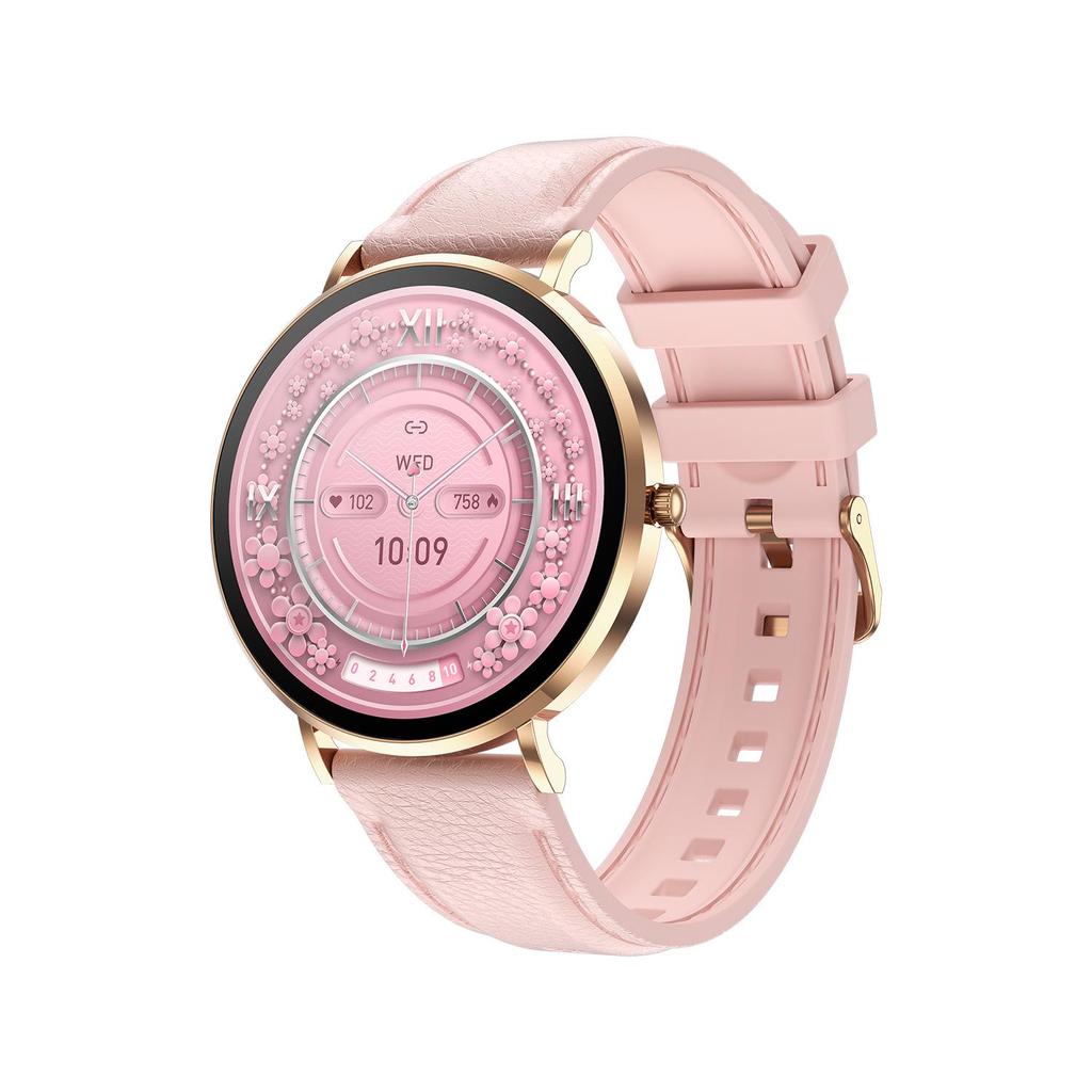 T8 Pro Ultra-Thin Smartwatch: 1.36” AMOLED, Always-On Display, Bluetooth Calls, Heart Rate & Blood Pressure Monitor for Women