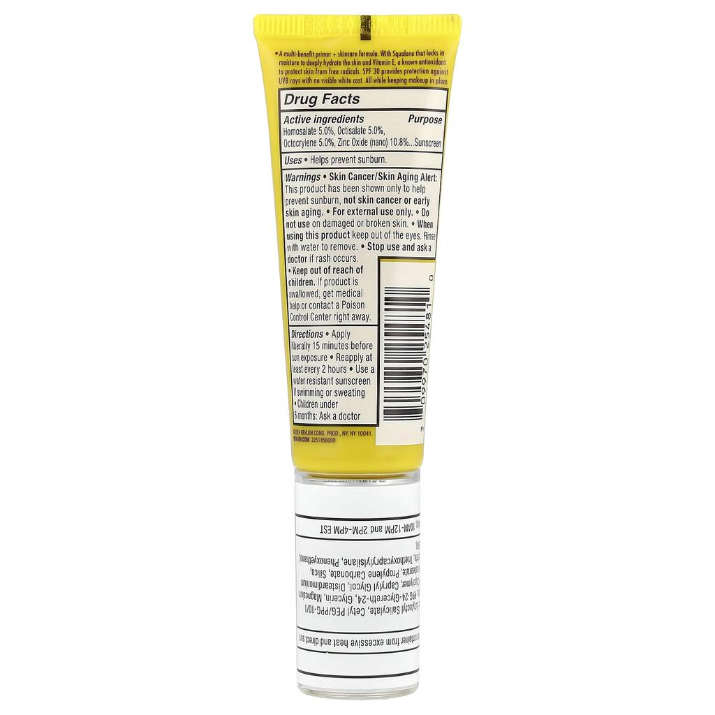 Revlon Ilminance™ Protect + Moisturize Primer, SPF 30, 28 Ml (0.95 Fl Oz)