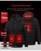 Unisex USB Heated Hoodie - Solid Color, Intelligent Temp Control for Autumn/Winter