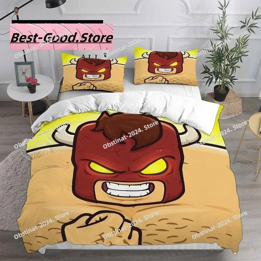Game Burrito Bison Bedding Sets Quilt Bed Cover Comforter Duvet Cover Pillow Case 3 Pieces Sets Kids Adult Bedroom Decoration
