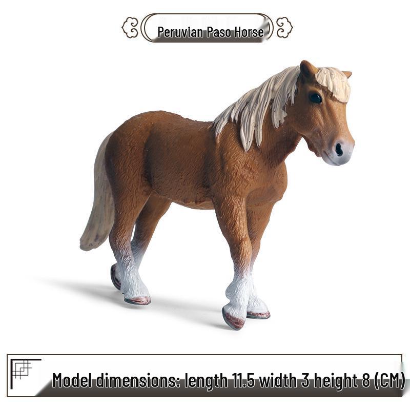 Cross-border Prairie Horse Desktop Ornament: Black & White North American Feral Horse Model