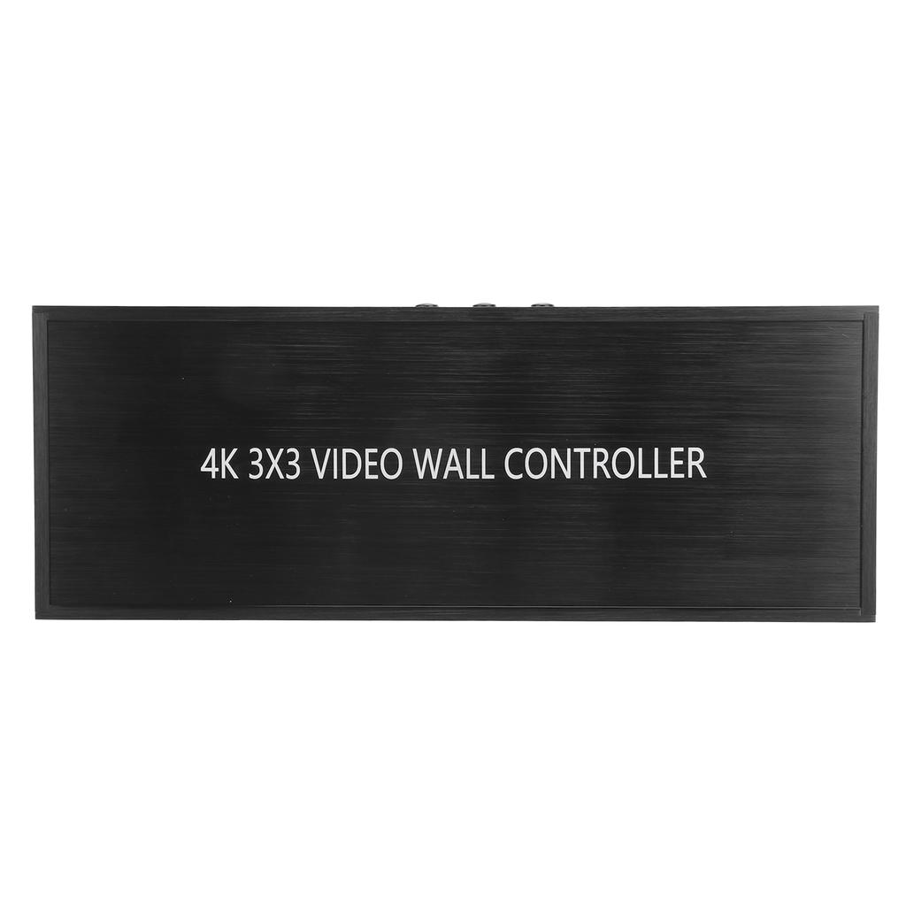 HDMI 3x3 Video Wall Controller Screen Image Processor for 9 TV Splicing Display 110‑240V