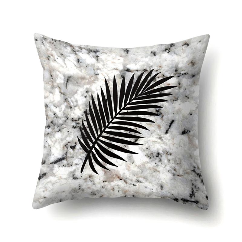 Polyester Pillow Case Automobile Decoration Home Printed Pillow Case Waist Cushion Cover Car Cushion Head Cushion Cover