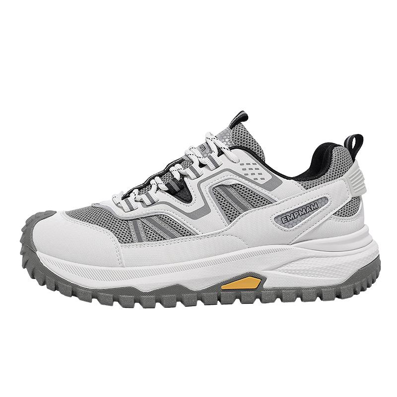 Men Lightweight Trail Running Shoes Autumn Non-Slip TPR Sole Breathable Hiking Sneakers Outdoor Trekking Walking Shoes 39-44