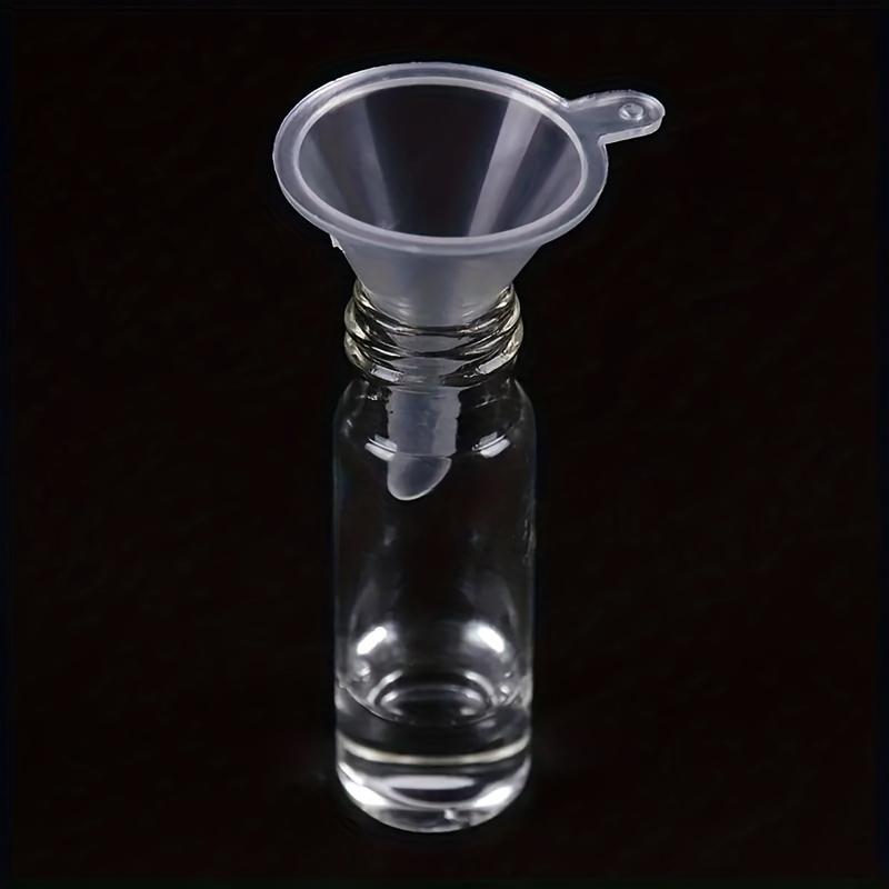 5Pcs Mini Plastic Funnels - Perfect for Perfumes, Essential Oils & Crafts | Transparent Liquid Filling Tools