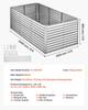 Galvanized Raised Garden Bed, 2400 x 1200 x 860 mm, Rectangular Metal Planter Box Kit Outdoor, Bottomless Planting Box with Gloves, Rustproof