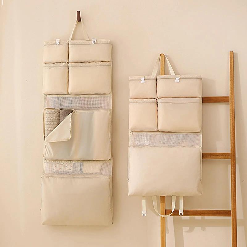 Foldable Organizer Hanging Bag For Travel, Storage Hanging Bags With Pockets - Daily Clothes Sorting Storage, Multi-Compartment