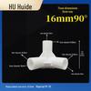 Three-Dimensional Plastic Right Angle Joint Connector for Tent and Studio Accessories