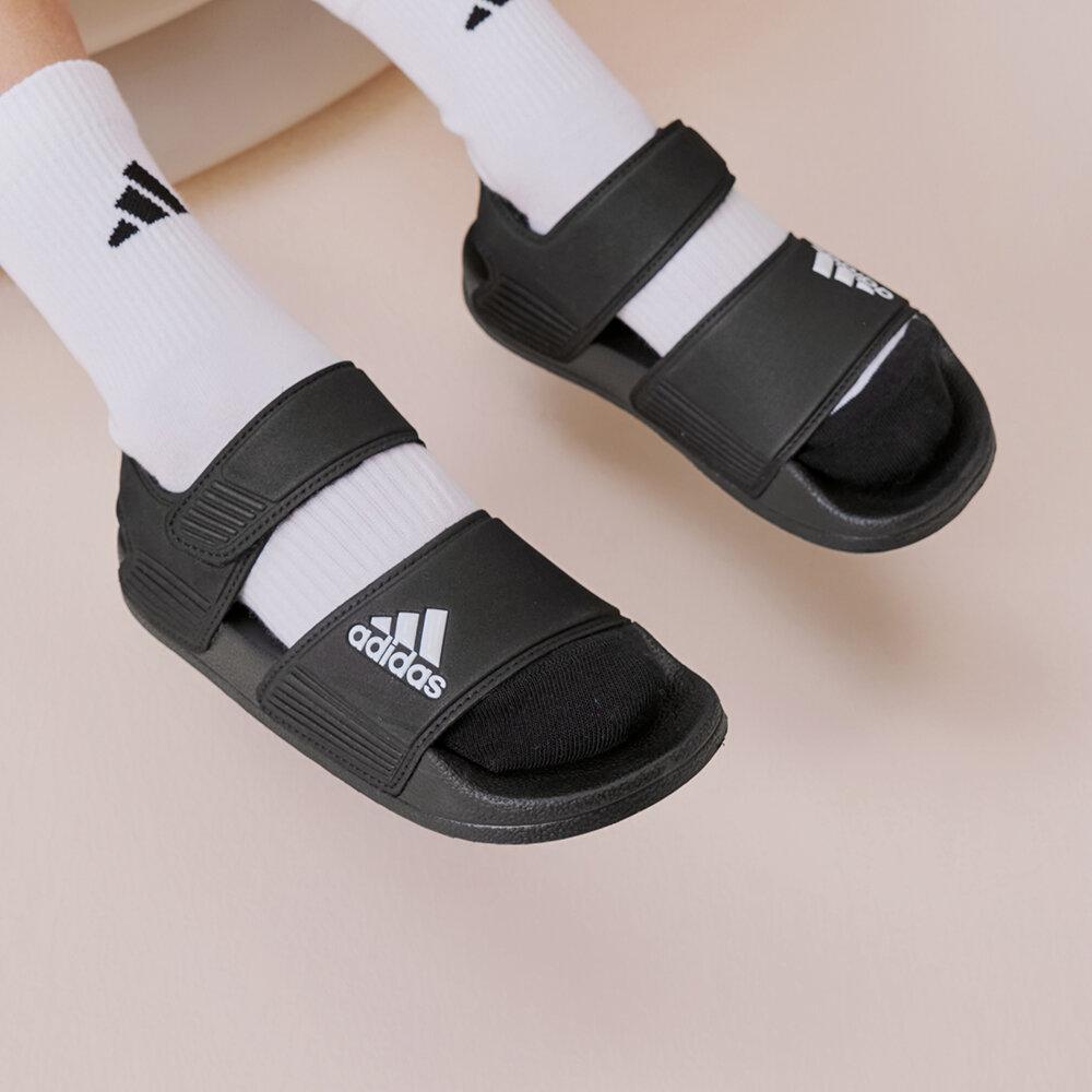 Сандалии adidas Adilette Основной черный Облачно-белый (GS) 28