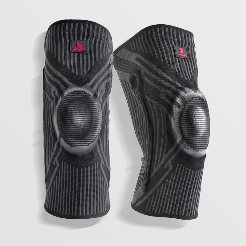 1/2PCS Silicon Padded Basketball Knee Pads Patella Brace Kneepad Joint Support Fitness Compression Sleeve Protector