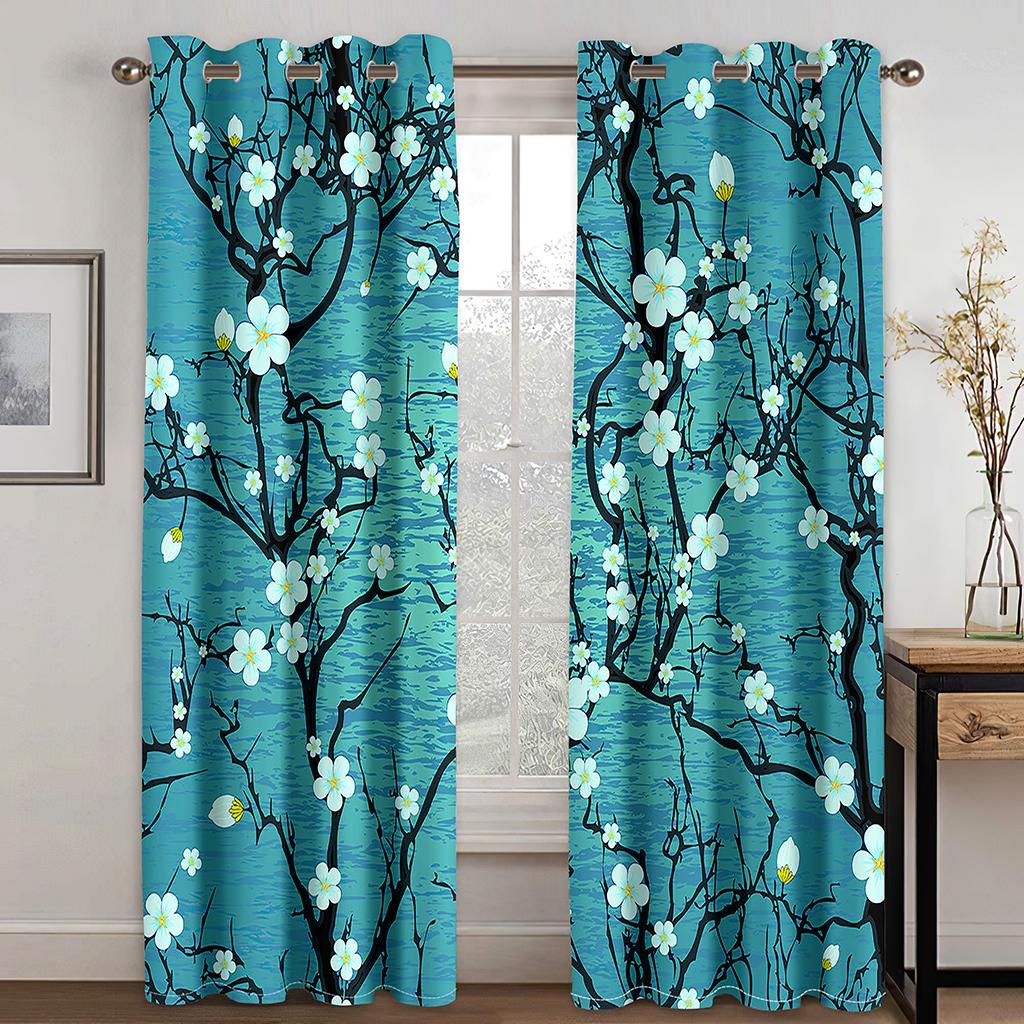 

Ранний Европейский Ренессанс Живопись Шторы Ван Гог Моне Картина для Спальни Гостиная Кухня Окно Люверс Верхние Шторы (50Wx50H)x2(CM)&Grommet Top