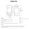 Work Gloves Water-Resistant Insulated Heat Resistant Insulation Cowhide Gloves Durable for Camping, BBQ, Fire Starting