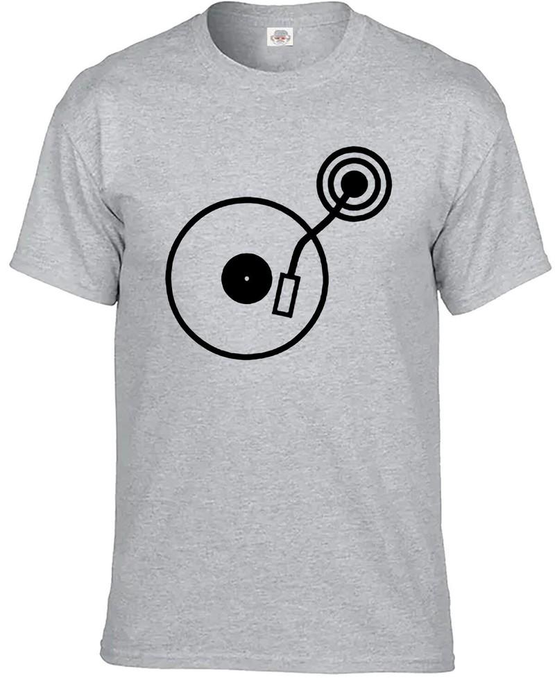 Dj Turntable Tshirt Mens Ibiza Club Party Old School Style Rave Edm Cool Top
