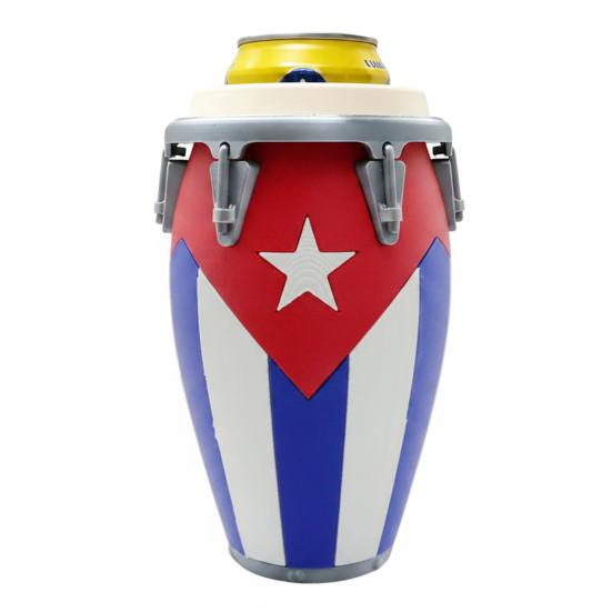 Conga Style Soda Can Holder 3D Printed Classic Drum Shape Flag Pattern 12Oz Standard Cola Beverage Beer Can Holder