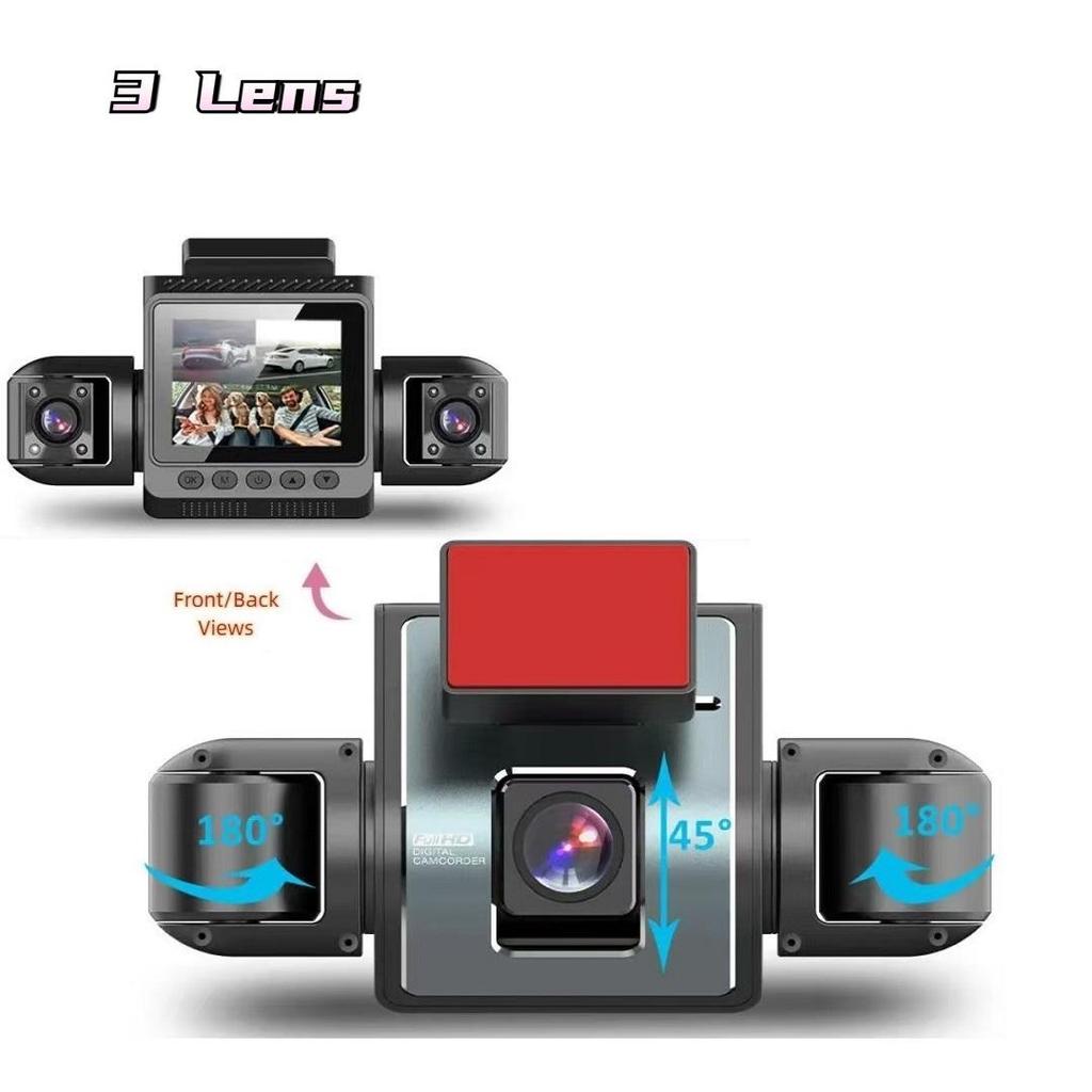 3/4 Channel WIFI Dash Camera Front and Rear Inside 1080P Driving Video Recorder With Night Vision G-sensor Car Camera For Cars