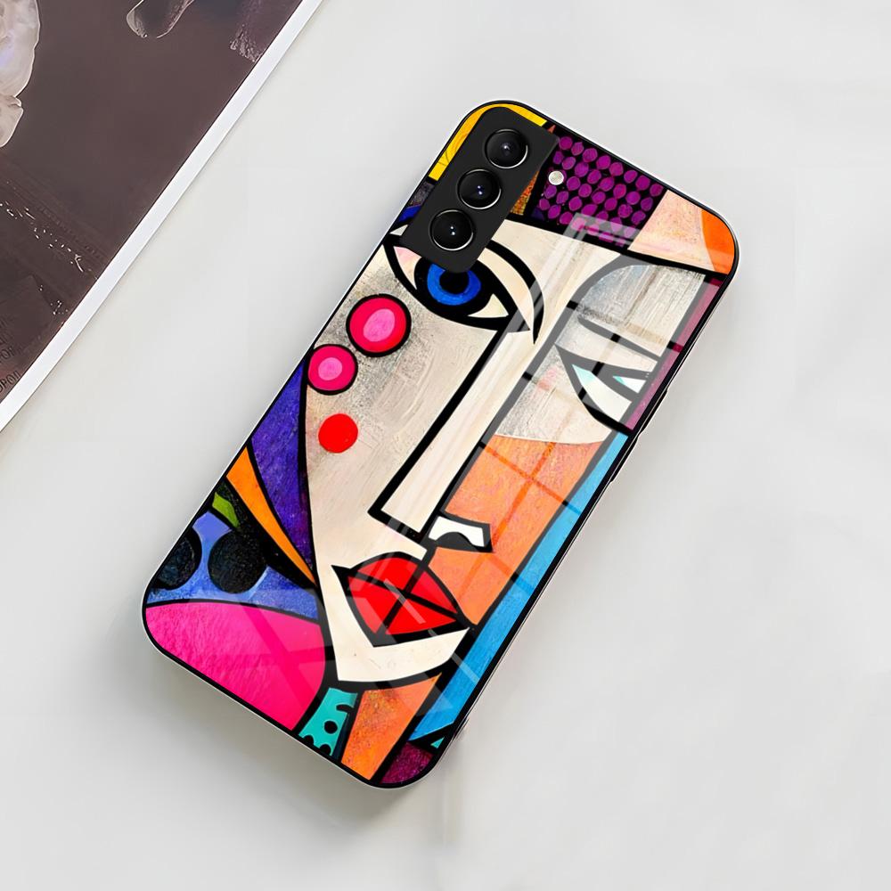 Picasso Abstract Art Phone Case For Samsung A56 A36 A26 A16 A15 A25 A35 A55 A14 A34 A24 A54 Glass Case