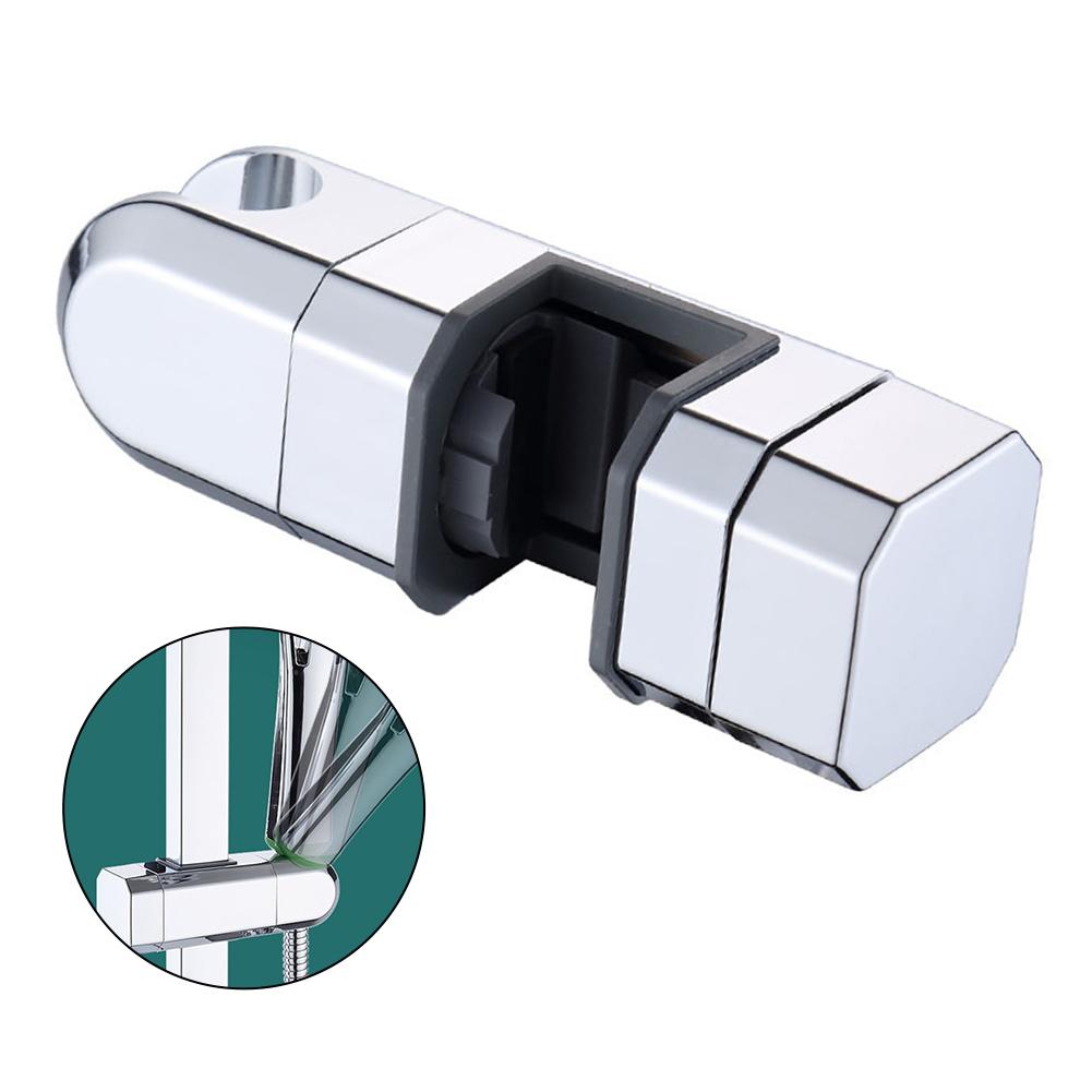 Bracket Shower Head Holder Bathroom Chrome Head Holder Mount 18-25MM 360° Rotation Adjustable Bath Rail Shower