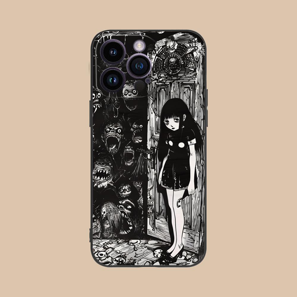 

Terror Gothic Art Mobile Phone Case for iPhone 17 16 15 14 13 12 11 X XR XS 8 7 Air Pro Max Plus Mini Colorful Cover Pretty iPhone17