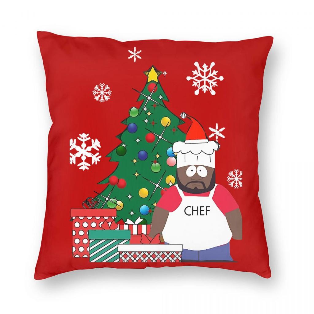 Mr Hankey Around The Christmas Tree South-Park Pillowcase Printed Fabric Cushion Cover Decorative Throw Pillow Case Cover Home