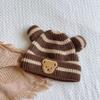 Children's hats Infants autumn and winter knitted hats Baby warm thickened boys and girls ins cute wool hats