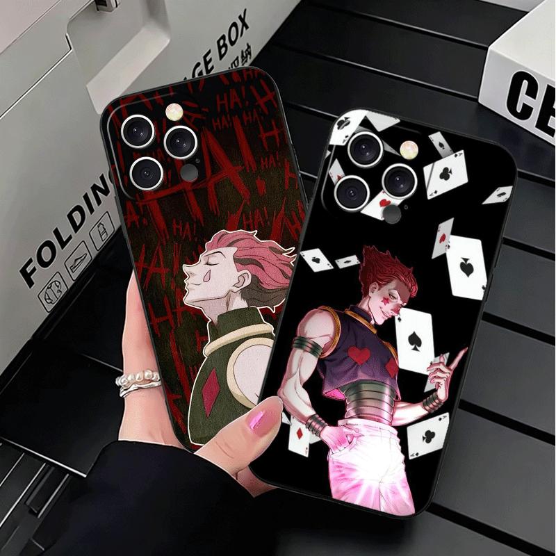 Hunter X-Hunters Hisoka Soft Phone Case for iPhone 16 16E 17 Air 15 Pro Max 14 Plus 13 Mini 11 12 7 Black Cover Back Shell