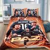 Modisches Fußball-Superstar N-Neymar Bettwäscheset 3D-bedruckter Bettbezug Bettwäscheset Weich King Full Size Bettwäscheset Für Jungen