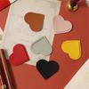 10 Pcs Bible Bookmarks Heart Shaped Page Markers PU Leather Bookmarks Simple Book Markers Creative Bookmarks for Reading