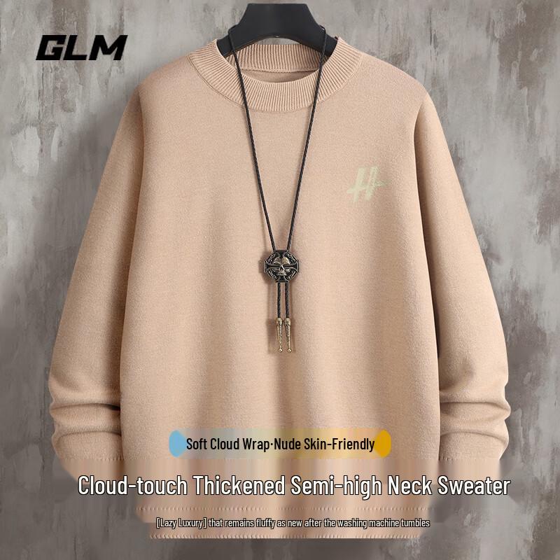 

GLM Unisex Mock Neck Warm Knit Sweater 3XL
