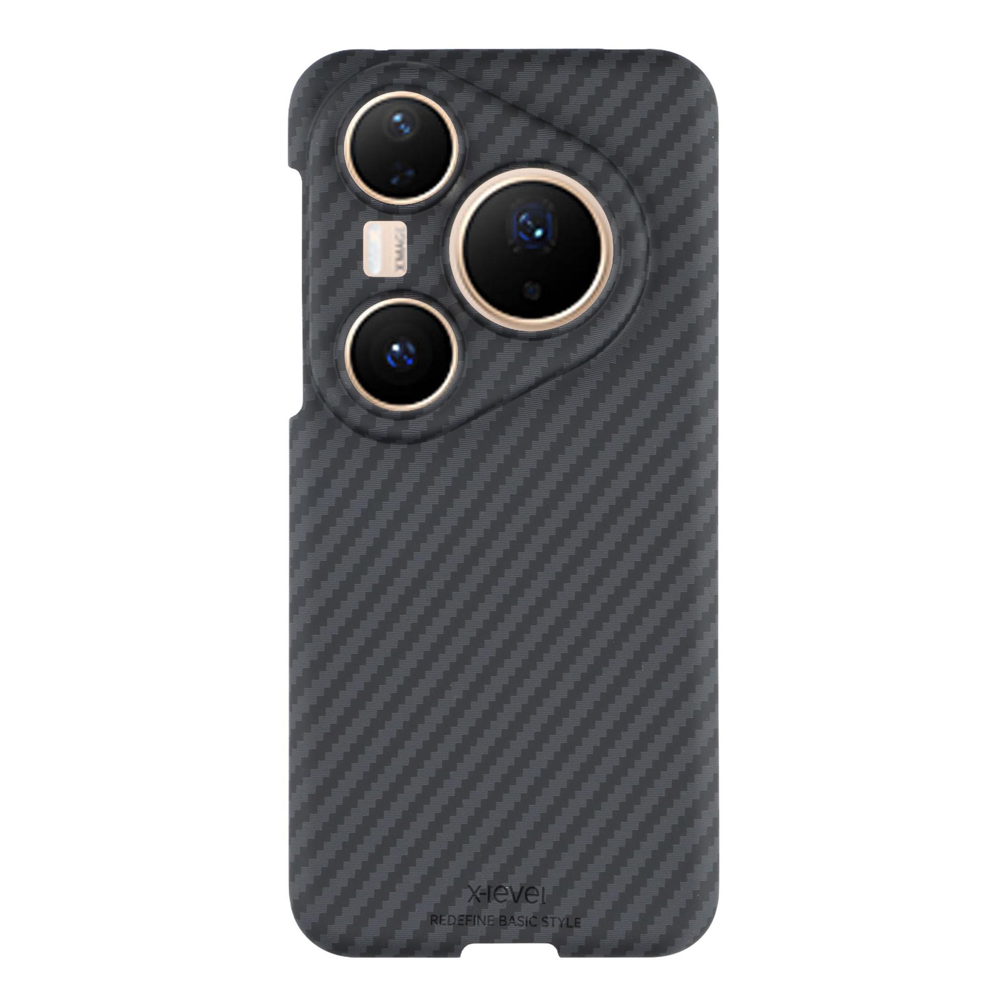 

X-LEVEL For Huawei Pura 80 Ultra Case Carbon Fiber Texture Hard PC Phone Cover Anti Shock A