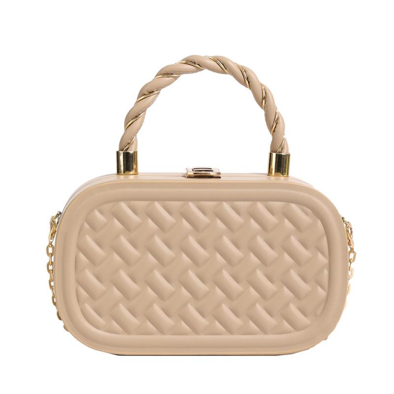 Korean Version of the New Wavy Box Bag, Cosmetic Bag, Styling Small Bag, Women's Bag, Crossbody Shoulder Bag, Handbag.