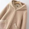 Jacket for Women Cotton Oversized Thickened Casual Windproof Hooded for Fall