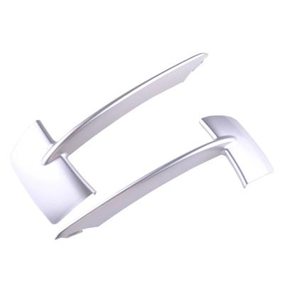Pair Front Bumper Grill Grille Trim Molding Set For BMW X5 F15 2014-2017 Silver