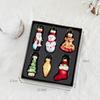 6/9PCS Creative Design Santa Claus Ornament Small Size Snowman Decoration  Christmas Tree Decoration