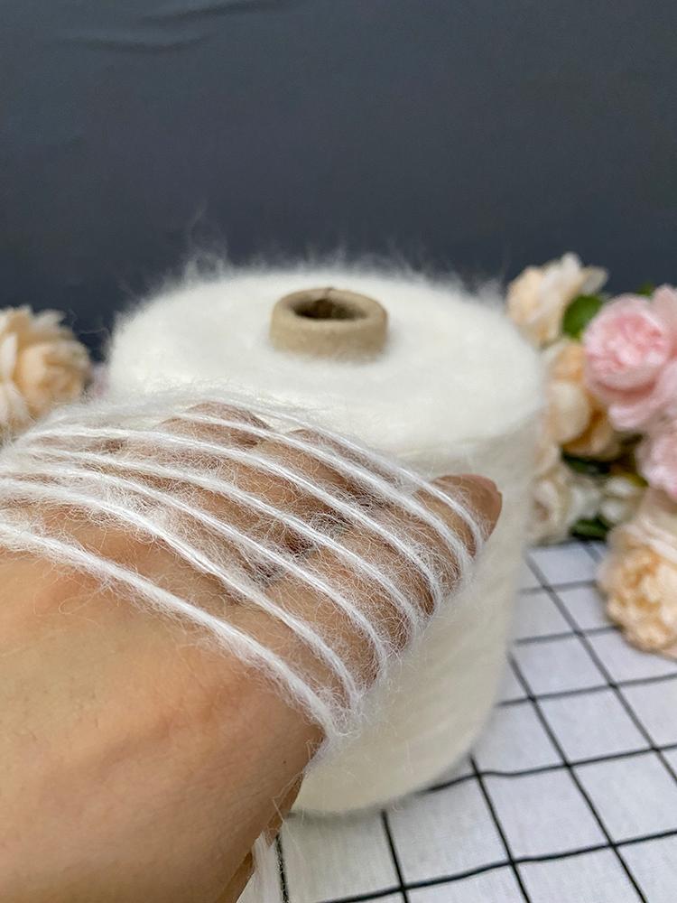 Hand Knitted Hollow Cashmere Spray Yarn Soft Fluffy Woolen Thread for Scarf Sweater Hat DIY Handmade Knitting Material
