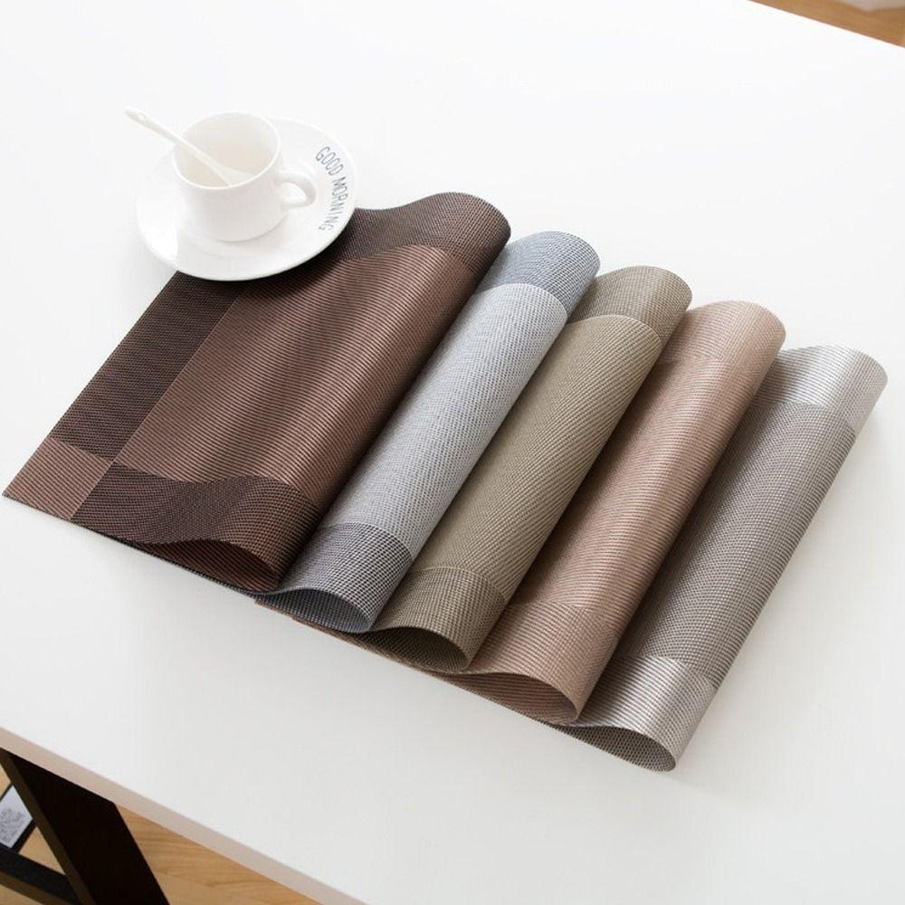 PVC Placemats Rectangle Table Mat High Quality Dining Table Place Mats  Hotel
